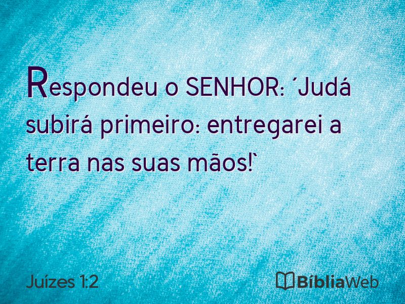 Juízes 1:2 em imagem para compartilhar