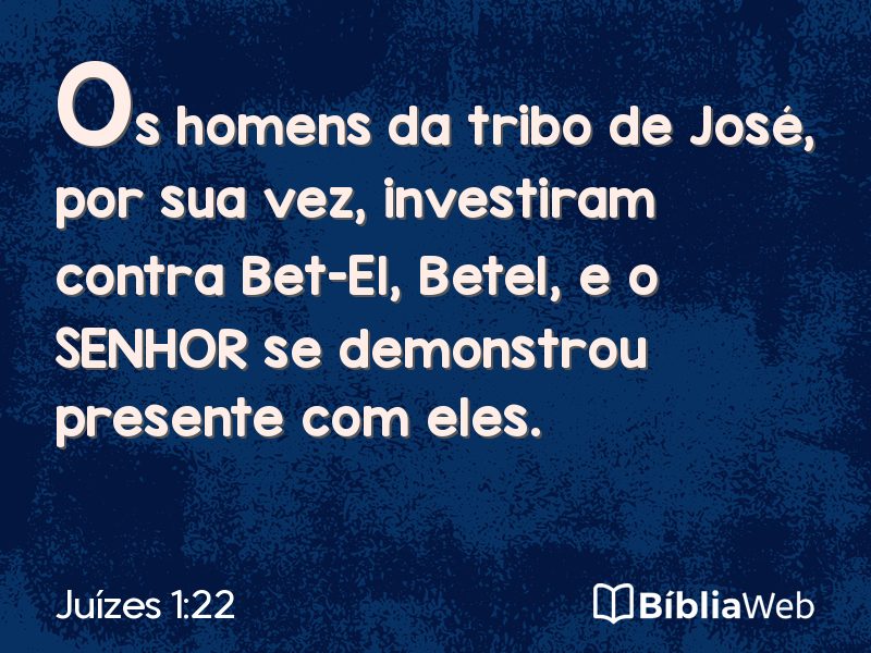 Juízes 1:22 em imagem para compartilhar