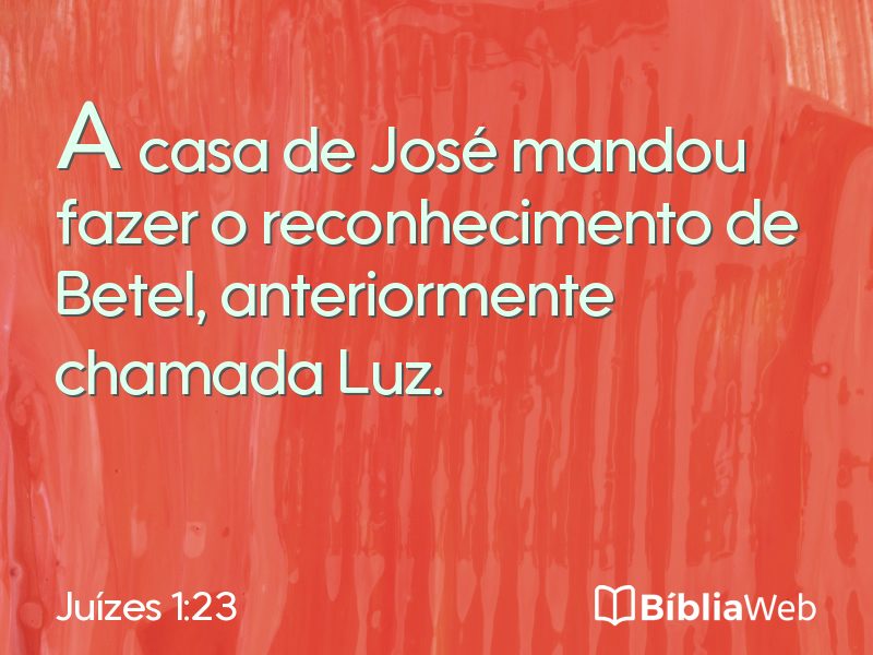 Juízes 1:23 em imagem para compartilhar