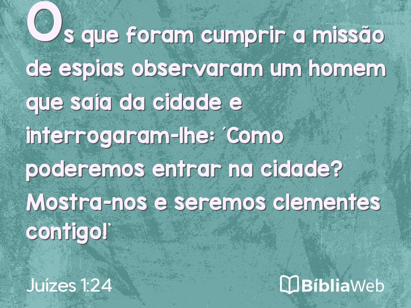 Juízes 1:24 em imagem para compartilhar