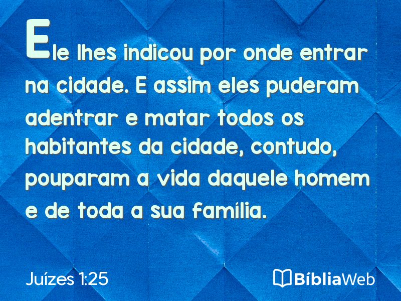 Juízes 1:25 em imagem para compartilhar