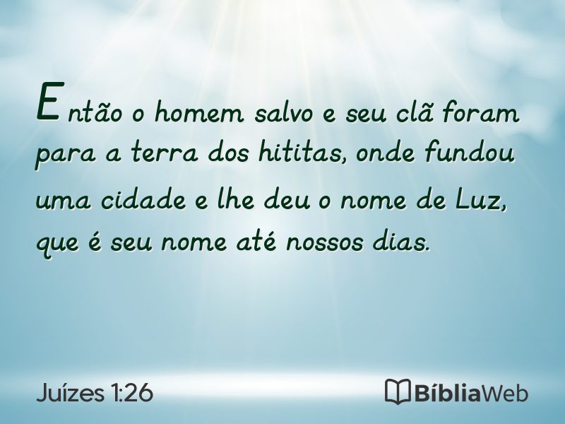 Juízes 1:26 em imagem para compartilhar