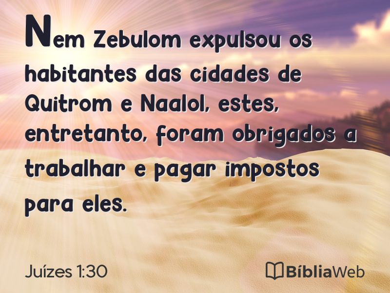 Juízes 1:30 em imagem para compartilhar