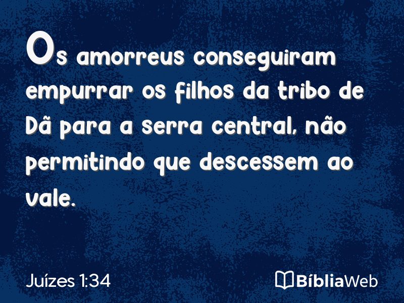 Juízes 1:34 em imagem para compartilhar