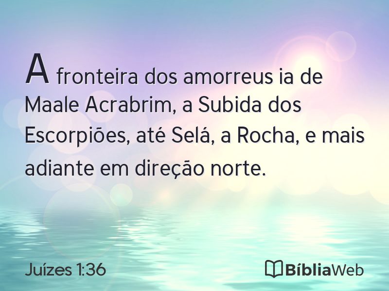 Juízes 1:36 em imagem para compartilhar