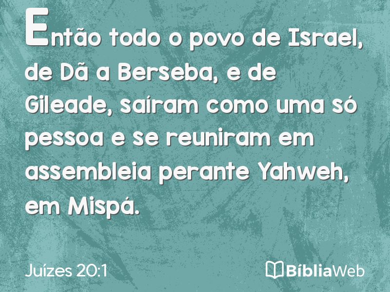 Juízes 20:1 em imagem para compartilhar