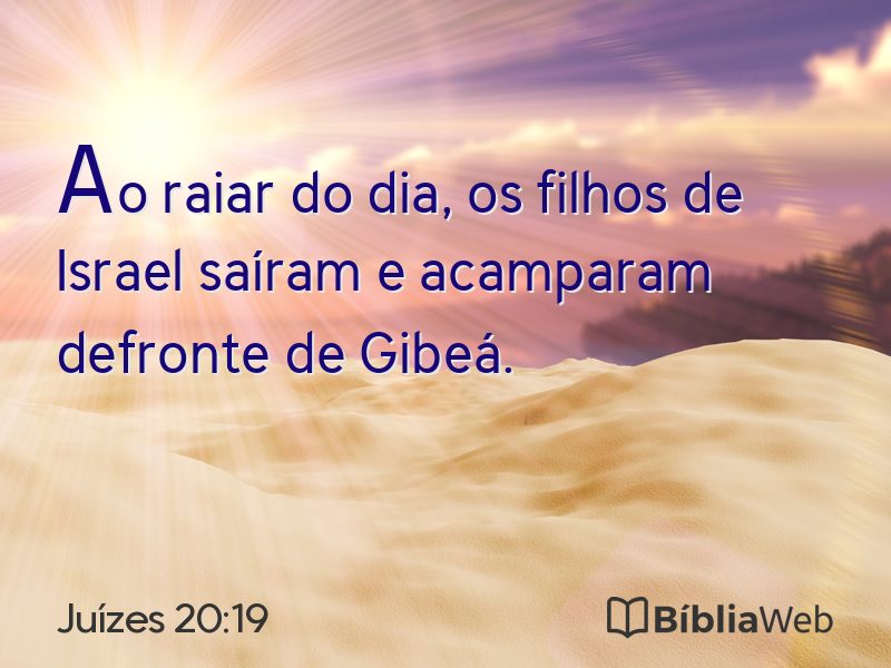 Juízes 20:19 em imagem para compartilhar