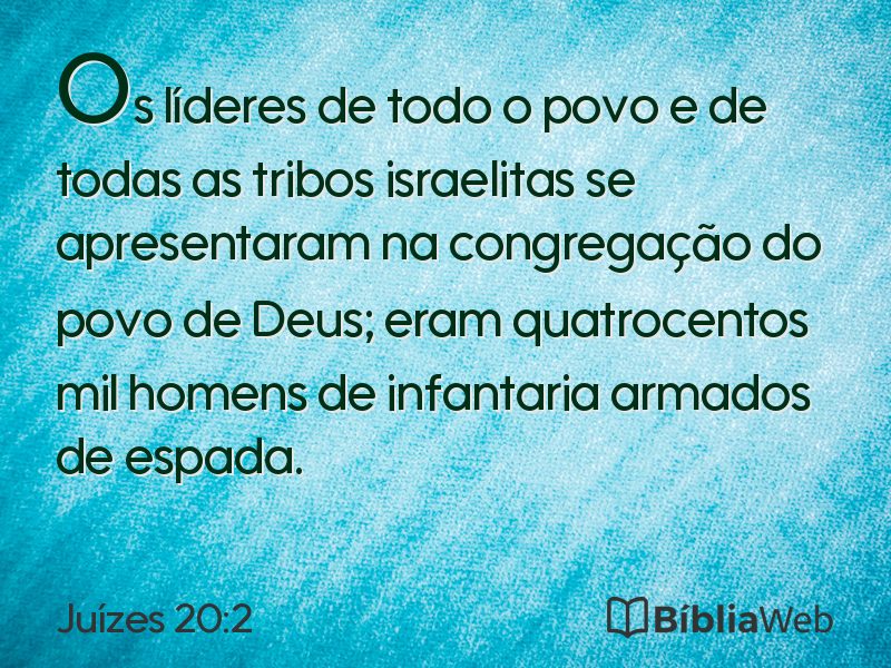 Juízes 20:2 em imagem para compartilhar