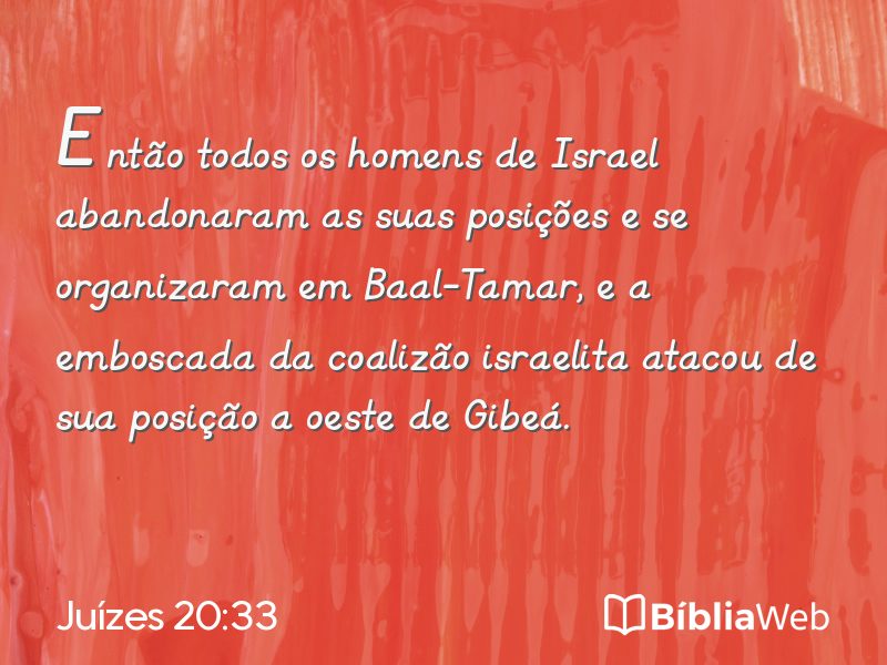 Juízes 20:33 em imagem para compartilhar