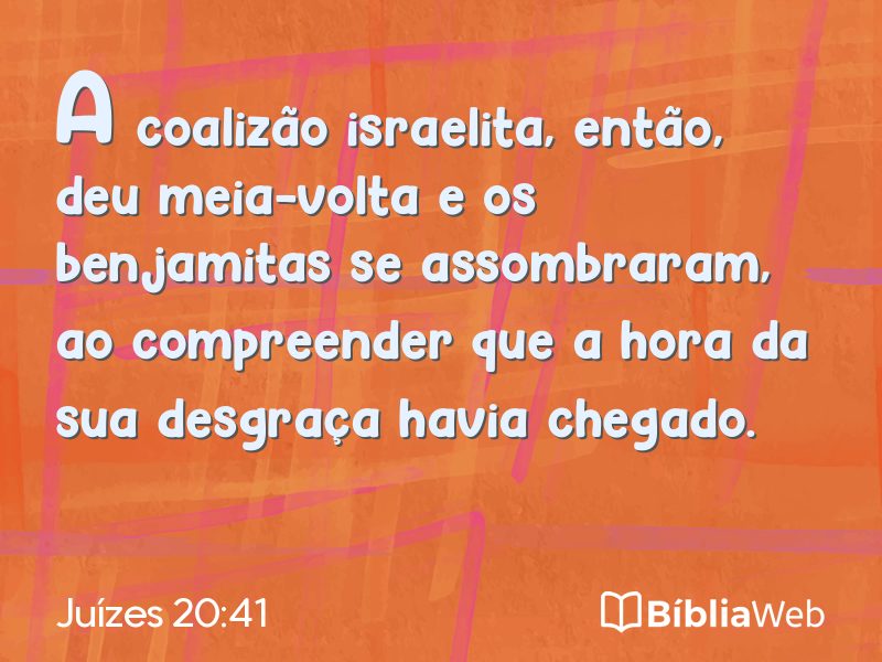 Juízes 20:41 em imagem para compartilhar