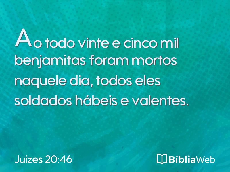 Juízes 20:46 em imagem para compartilhar