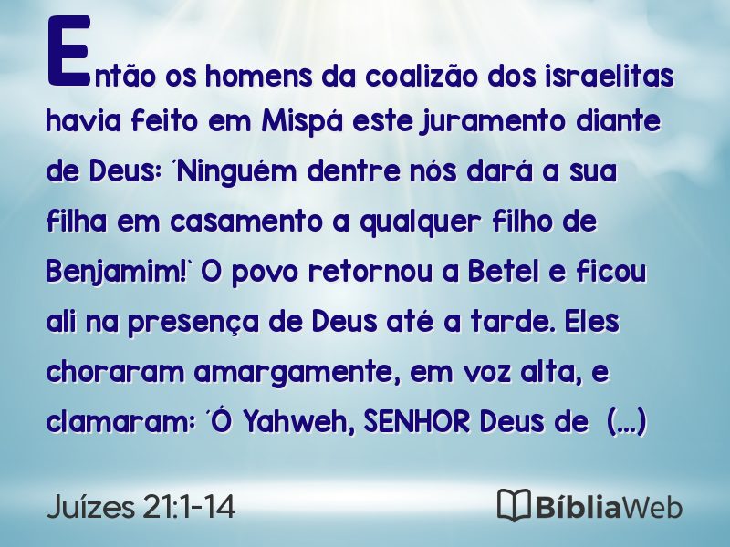 Juízes 21:1-14 em imagem para compartilhar