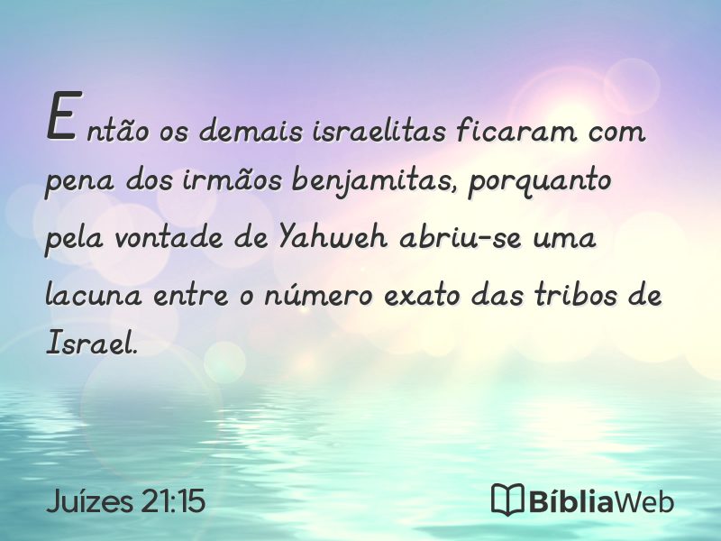 Juízes 21:15 em imagem para compartilhar