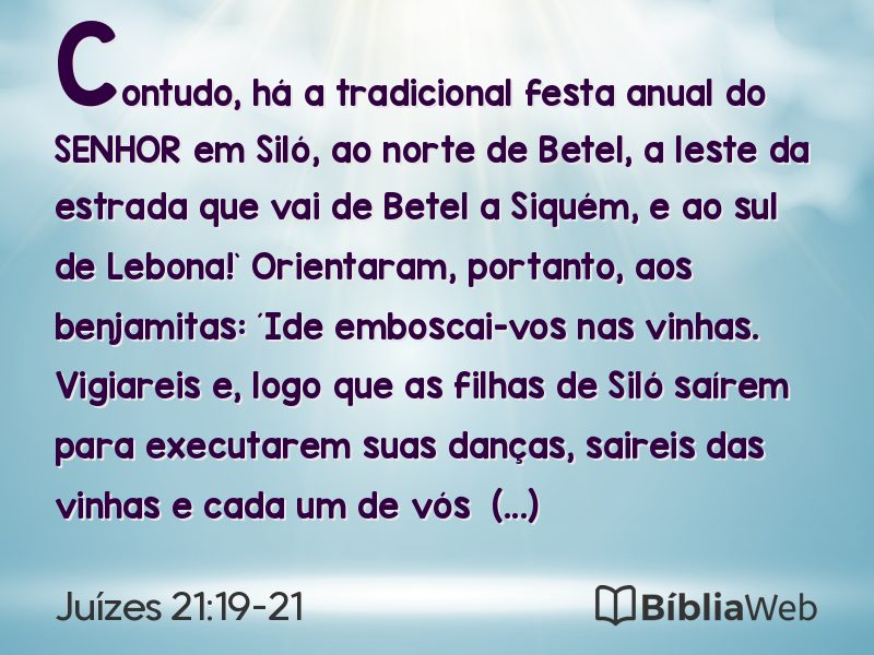 Juízes 21:19-21 em imagem para compartilhar
