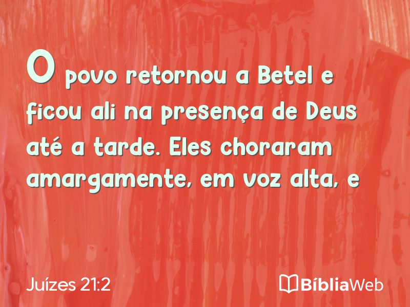 Juízes 21:2 em imagem para compartilhar