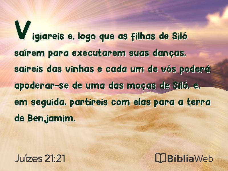 Juízes 21:21 em imagem para compartilhar