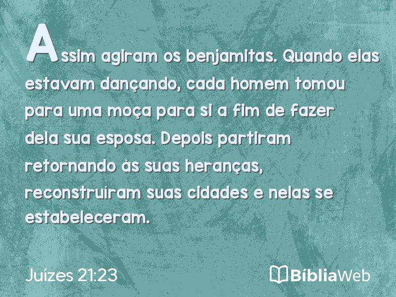 Juízes 21:23 em imagem para compartilhar
