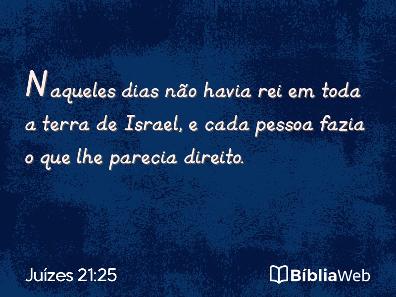 Juízes 21:25 em imagem para compartilhar
