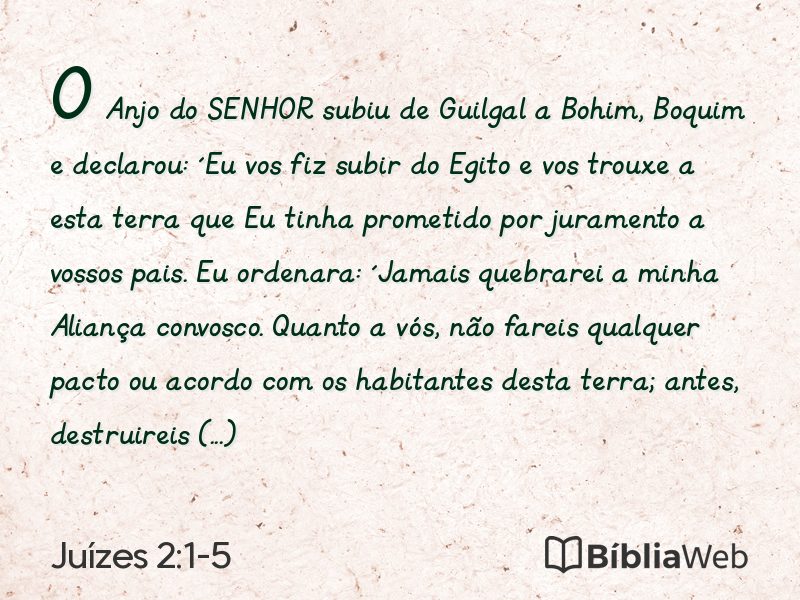 Juízes 2:1-5 em imagem para compartilhar