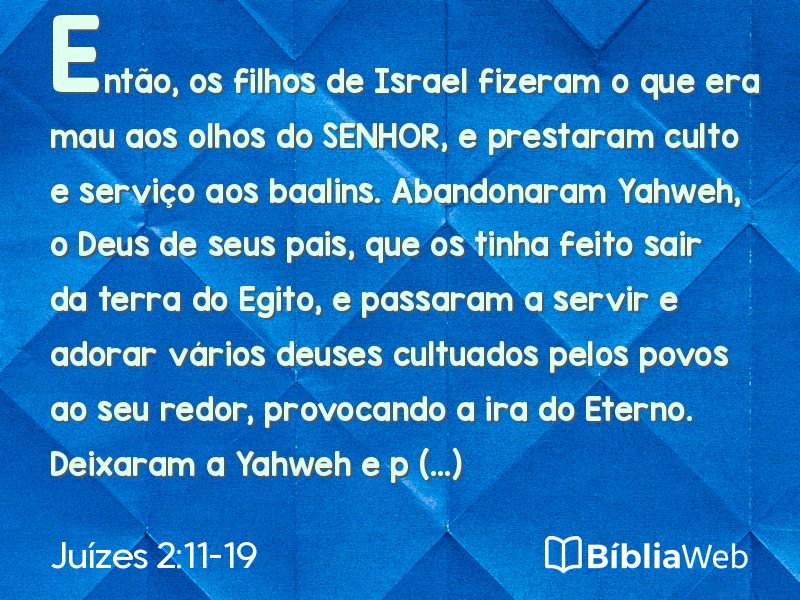 Juízes 2:11-19 em imagem para compartilhar