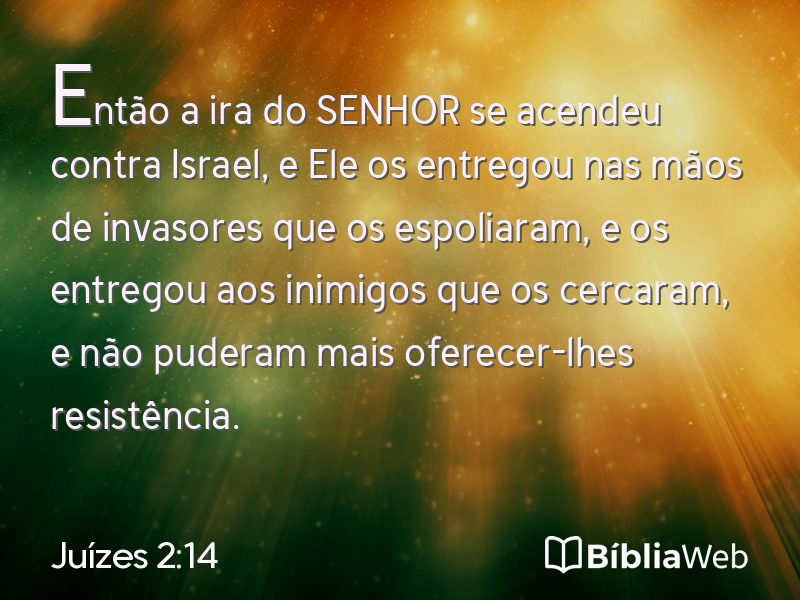 Juízes 2:14 em imagem para compartilhar