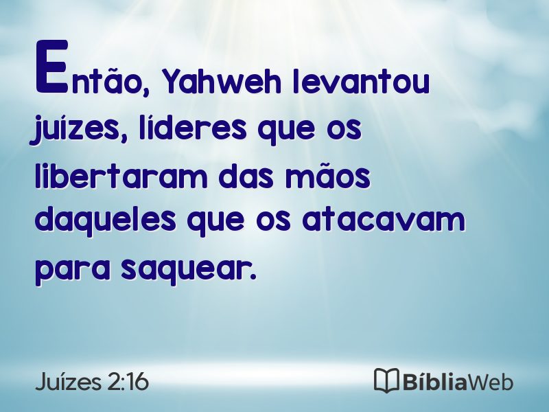 Juízes 2:16 em imagem para compartilhar