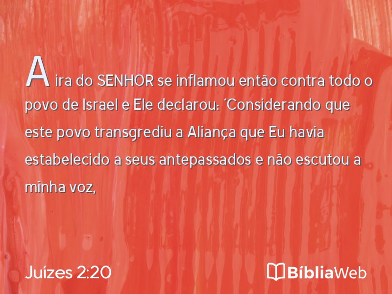 Juízes 2:20 em imagem para compartilhar