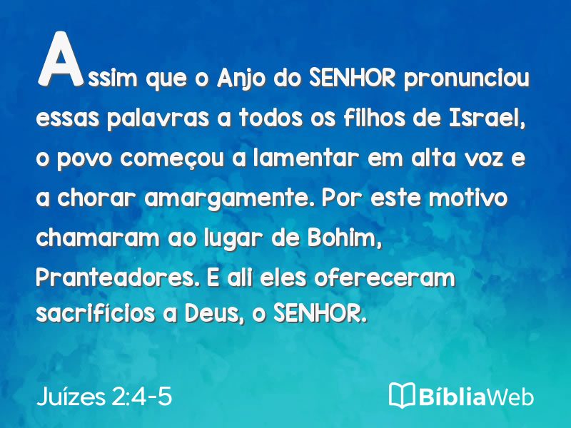 Juízes 2:4-5 em imagem para compartilhar
