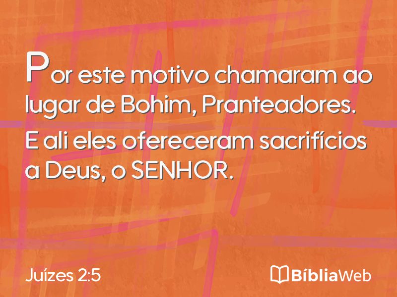Juízes 2:5 em imagem para compartilhar