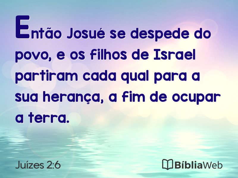 Juízes 2:6 em imagem para compartilhar