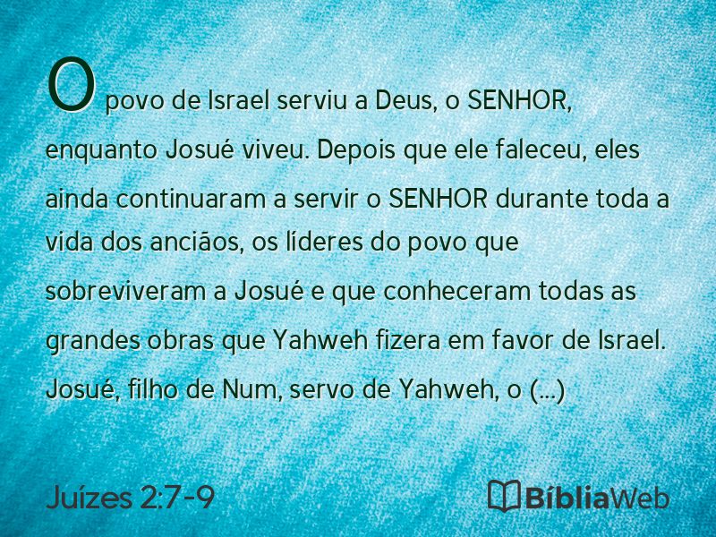 Juízes 2:7-9 em imagem para compartilhar