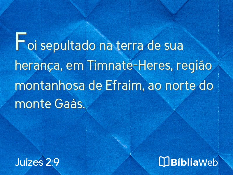 Juízes 2:9 em imagem para compartilhar