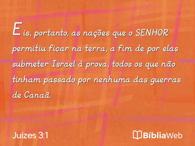 Juízes 3:1 em imagem para compartilhar