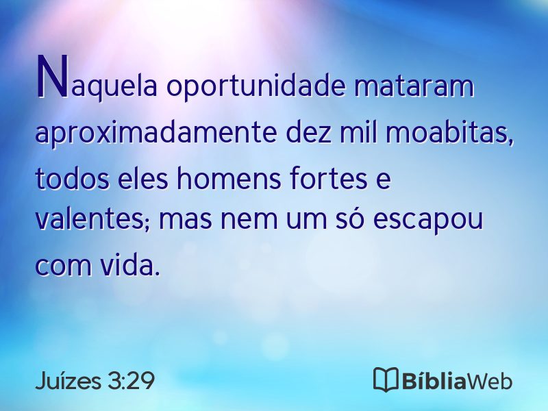 Juízes 3:29 em imagem para compartilhar