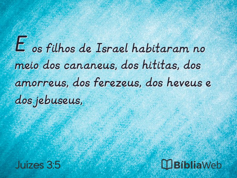 Juízes 3:5 em imagem para compartilhar