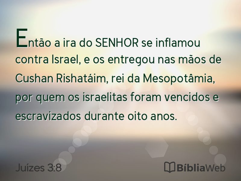Juízes 3:8 em imagem para compartilhar