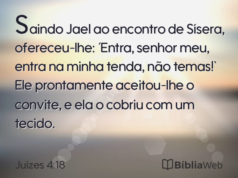 Juízes 4:18 em imagem para compartilhar