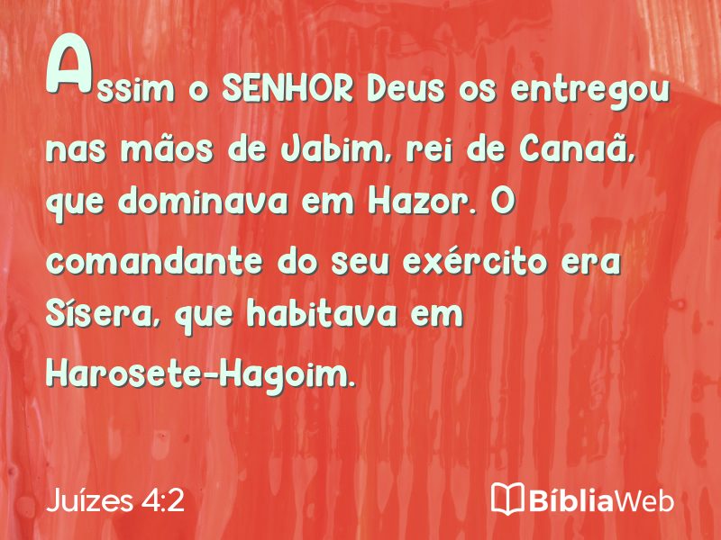 Juízes 4:2 em imagem para compartilhar