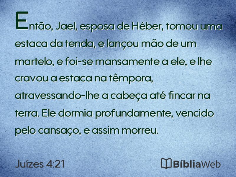 Juízes 4:21 em imagem para compartilhar