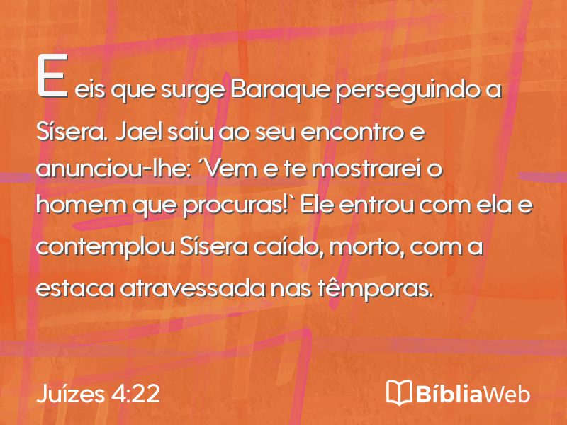 Juízes 4:22 em imagem para compartilhar