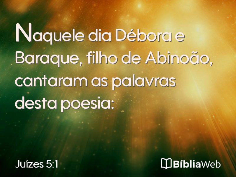 Juízes 5:1 em imagem para compartilhar