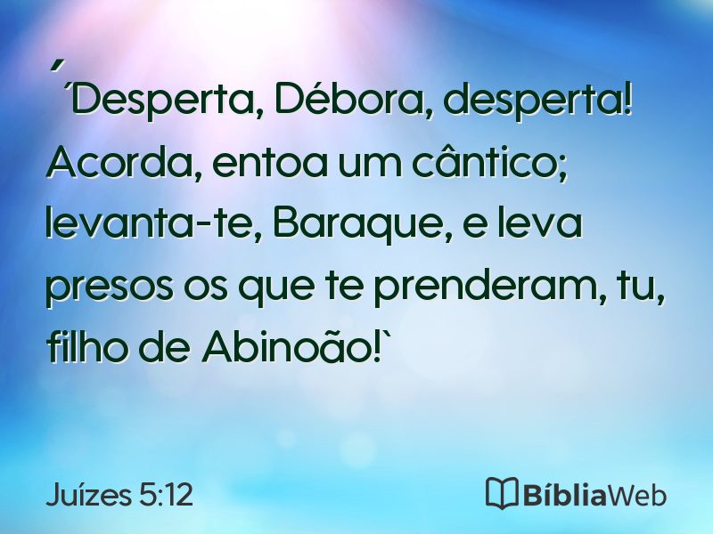 Juízes 5:12 em imagem para compartilhar