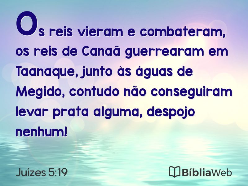 Juízes 5:19 em imagem para compartilhar