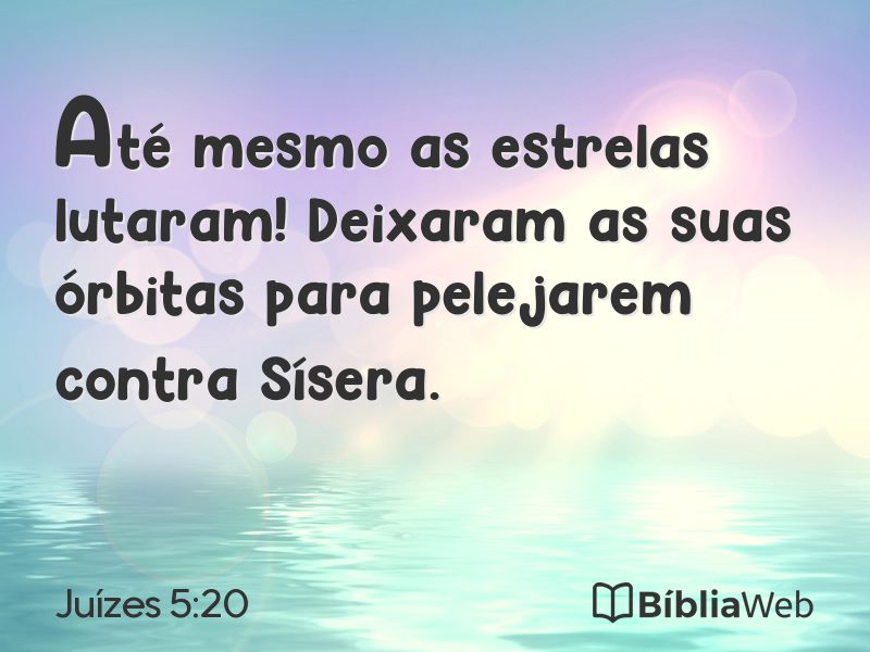 Juízes 5:20 em imagem para compartilhar