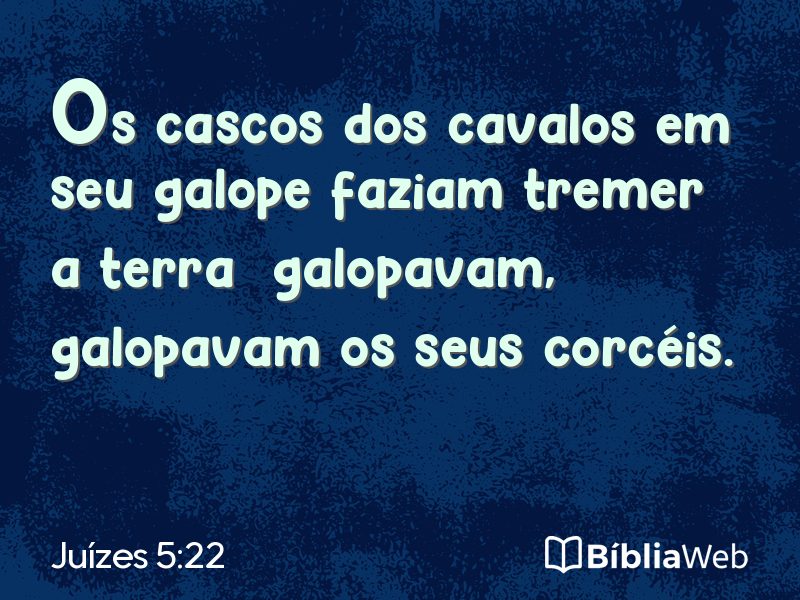 Juízes 5:22 em imagem para compartilhar