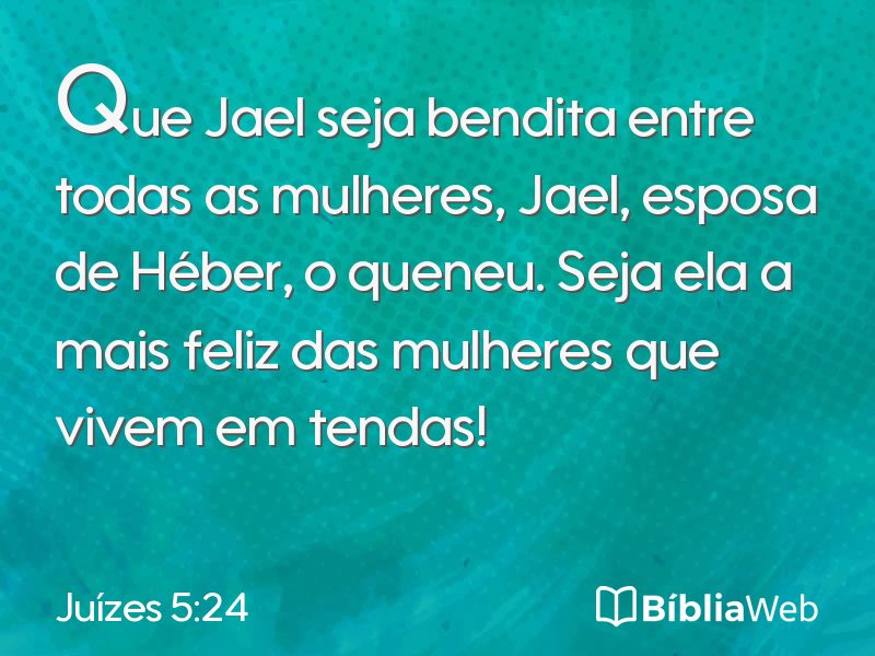 Juízes 5:24 em imagem para compartilhar