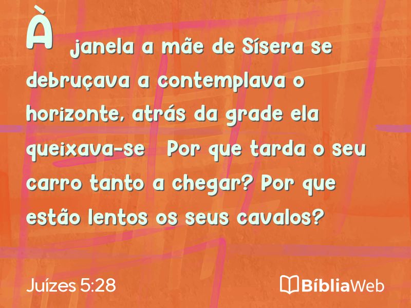 Juízes 5:28 em imagem para compartilhar