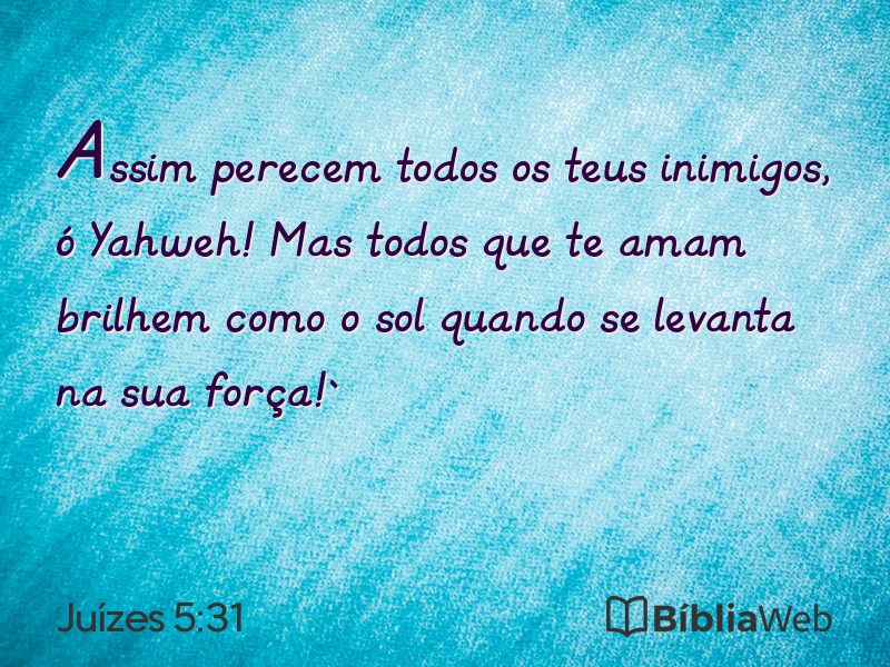 Juízes 5:31 em imagem para compartilhar