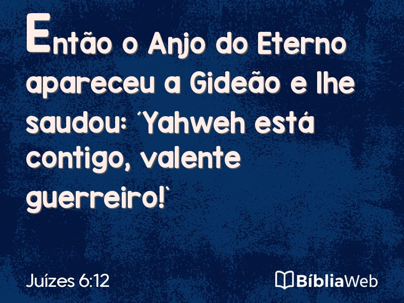 Juízes 6:12 em imagem para compartilhar