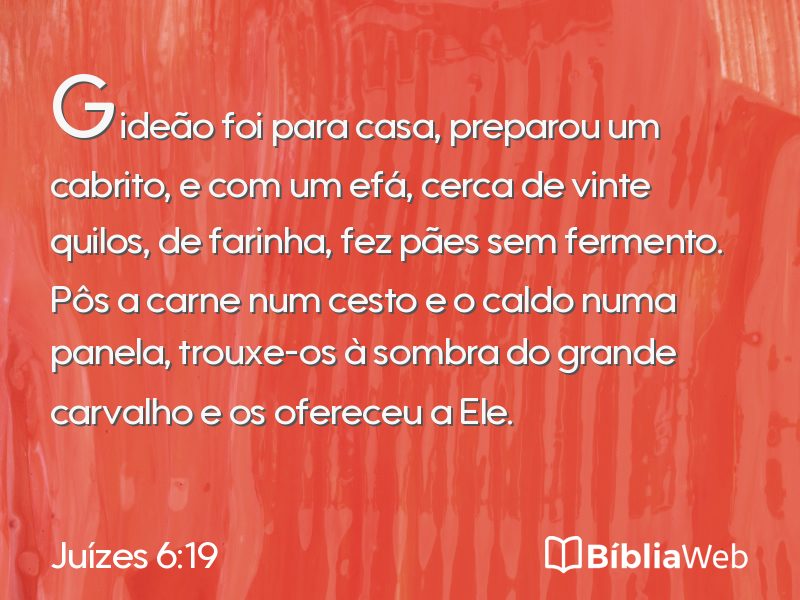 Juízes 6:19 em imagem para compartilhar